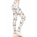 5-inch Long Yoga Style Banded Lined Sailor Printed Knit Legging With High Waist