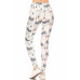 5-inch Long Yoga Style Banded Lined Sailor Printed Knit Legging With High Waist