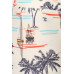 5-inch Long Yoga Style Banded Lined Sailor Printed Knit Legging With High Waist