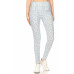 5-inch Long Yoga Style Banded Lined Multi Printed Knit Legging With High Waist