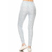 5-inch Long Yoga Style Banded Lined Multi Printed Knit Legging With High Waist