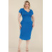 Plus Size Split Neck Bodycon Midi Dress
