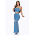Sexy Back Sequin Maxi Dress