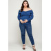 Plus Size Solid Wrap Dressy Top