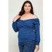 Plus Size Solid Wrap Dressy Top