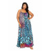 Printed Voluminous Maxi Dress