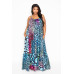 Printed Voluminous Maxi Dress