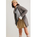 Knit Two Pocket Long Sleeve Open Front Cardigan