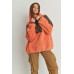 Two-toned Cozy Hooded Sweater