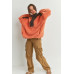 Two-toned Cozy Hooded Sweater