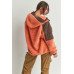 Two-toned Cozy Hooded Sweater
