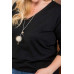 Plus Size V Neck 3/4 Sleeve Side Slit Hi-lo Sweater