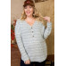 Brushed Hacci Two Tone Stripe Top