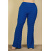 Plus Size Bubble Fabric Flare Pants