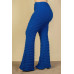 Plus Size Bubble Fabric Flare Pants