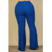 Plus Size Bubble Fabric Flare Pants