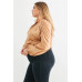 Plus Satin Zip-up Ruched Long Sleeve Cropped Bomber Jacket