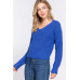 Dolman Slv Strappy Open Back Sweater