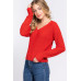 Dolman Slv Strappy Open Back Sweater