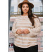 Stripe Printed French Terry Top