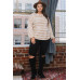 Stripe Printed French Terry Top