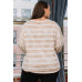 Stripe Printed French Terry Top