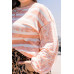 Stripe Printed French Terry Top