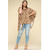 Animal Printed Rayon Span Poncho