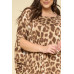 Animal Printed Rayon Span Poncho