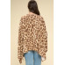 Animal Printed Rayon Span Poncho
