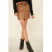 A Faux Leather Mini Skirt