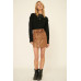 A Faux Leather Mini Skirt