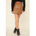 A Faux Leather Mini Skirt