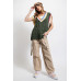 Multi Color Knitted Sweater Vest