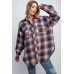 Washed Plaid Button Down Shirt