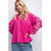 Linen Gauze Embroidered Top