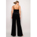 Samba Rhinestone Belt Velvet Jumpsuit