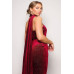Scarf Top Glitter Velvet Jumpsuit
