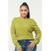 Checker Sweater Top