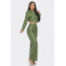 Faux Leather Set With Rhinestone Detail