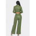 Faux Leather Set With Rhinestone Detail