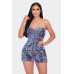 Multi Sequins Tube Top Romper