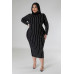 Turtle Neck Stretch Dress