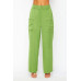 Satin Cargo Pocket Wide Leg Pants