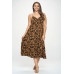 Plus Botanical Print Front Tie Maxi Dress