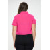 Plus Solid Chiffon Button Down Tie Front Short Sleeve Top