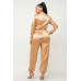 Front Zipper Pockets Top And Pants Jumpsuit