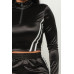 Front Zip Up Stripes Detail Jacket And Pants Set