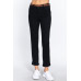 Cotton-span Twill Belted Long Pants