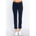 Cotton-span Twill Belted Long Pants